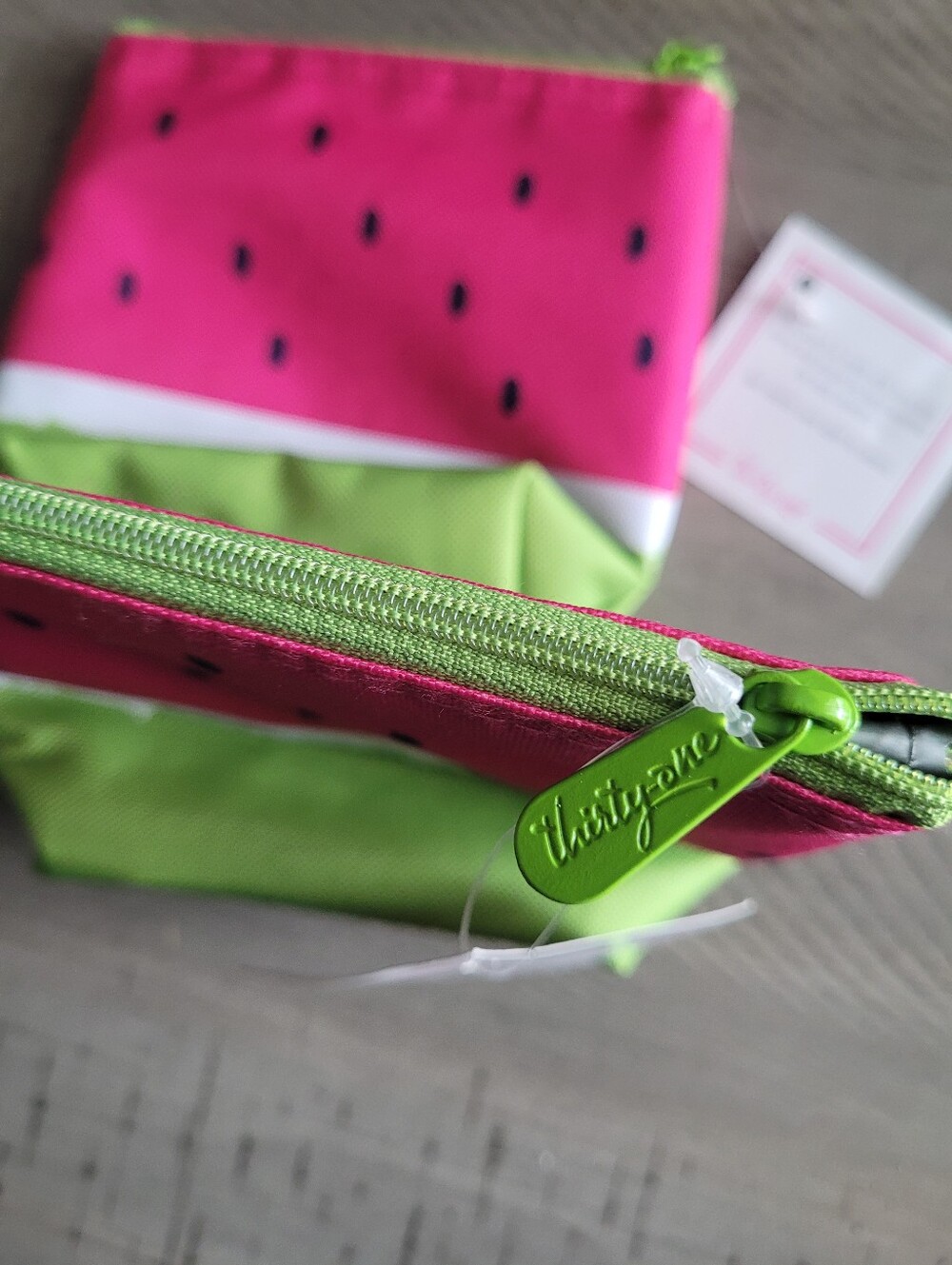 Thirty-One Watermelon 🍉 Cool Zip Snackers NWT - Picture 3 of 3